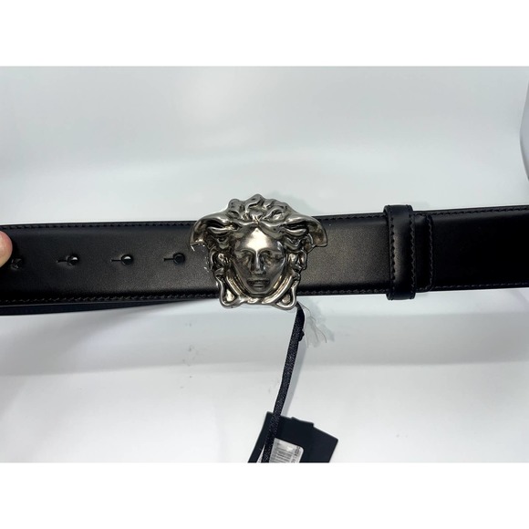 Versace La Medusa Leather Black Belt 95/38 -Brand New main image 7